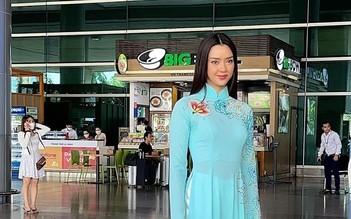 Hoa hậu Thái Lan mặc áo dài lộ nội y ren phản cảm