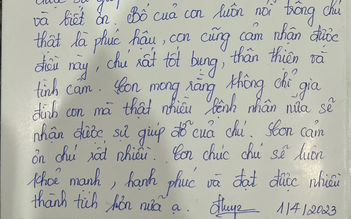 Bất ngờ với lá thư tay khen ngợi bác sĩ 'phúc hậu, thân thiện'