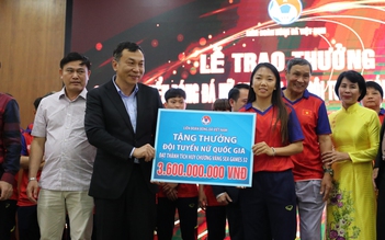 Đội tuyển nữ Việt Nam nhận 5,6 tỉ đồng tiền thưởng sau kỳ tích vàng SEA Games 32
