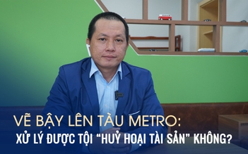 Vẽ bậy lên tàu metro: xử lý tội 'hủy hoại tài sản' được không?