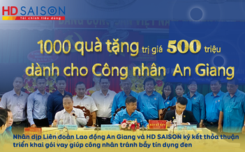 HD SAISON tặng 500 triệu đồng hỗ trợ công nhân tại An Giang