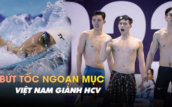 Hưng Nguyên bứt tốc như chớp, Việt Nam giành HCV bơi tiếp sức 4x200m