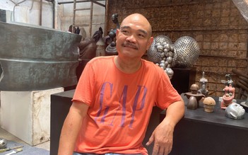 Điêu khắc gia Hoàng Tường Minh kể chuyện 'Áp lực ngược' bằng đá và kim loại