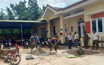 Đắk Lắk: Sửa chữa trụ sở xã bị hư hại, đưa hoạt động trở lại bình thường