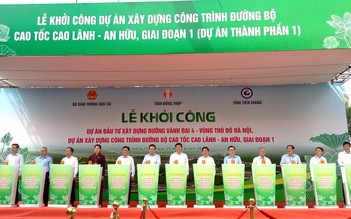 Khởi công tuyến cao tốc An Hữu - Cao Lãnh hơn 27 km