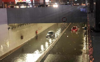Đồng Nai: Hầm chui Tân Phong ngập nước, nhiều ô tô chết máy