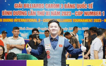 Thạc sĩ Bao Phương Vinh đăng quang giải billiards quốc tế Bình Dương 2023