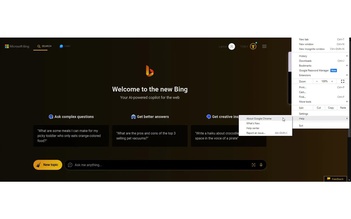 Chatbot Bing AI mở rộng sang trình duyệt Chrome và Safari