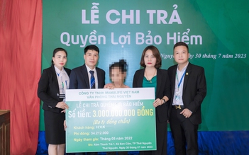 Manulife chi trả 3 tỉ đồng quyền lợi bảo hiểm cho một khách hàng ở Thái Nguyên