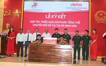Ký kết hợp tác về chuyển đổi số thị xã Ninh Hòa