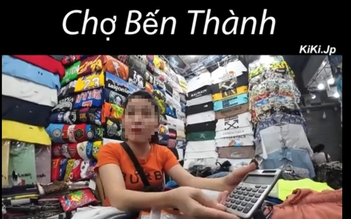 Ban Quản lý chợ Bến Thành xử phạt chủ sạp vụ 700.000 đồng 3 đôi vớ