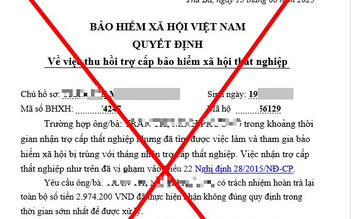 Cảnh báo chiêu lừa mạo danh cơ quan BHXH thu hồi tiền trợ cấp thất nghiệp