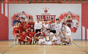 Sau 'Cầu thủ nhí', Tập đoàn LOTTE ra mắt show bóng đá Futsal Allstar Challenge