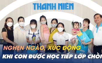 Người mẹ nghèo nghẹn ngào khi con được bảo trợ, có cơ hội học tiếp lớp chồi