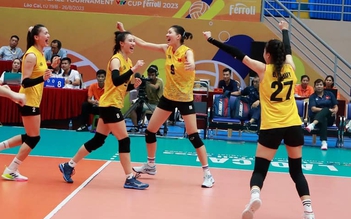 Bóng chuyền nữ Việt Nam thắng dễ Uzbekistan ở giải vô địch châu Á