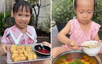 Cô bé 5 tuổi nấu được hơn 50 món nhận 'mưa' lời khen