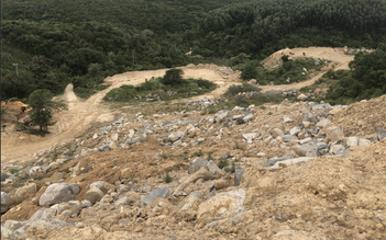 Phú Yên: Phát hiện mỏ đá bị tạm dừng hoạt động nhưng vẫn khai thác