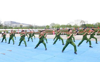 Những hình ảnh đẹp của học viên cảnh sát nhân dân trong lễ khai giảng