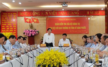 Công bố quyết định kiểm tra của Bộ Chính trị đối với Tỉnh ủy Bình Phước