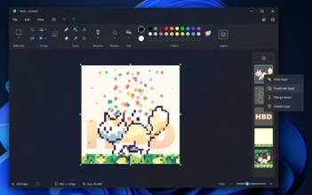 Microsoft cập nhật ứng dụng MS Paint sau 38 năm