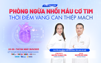 Tư vấn sức khỏe: Nhồi máu cơ tim - Phòng ngừa và thời điểm vàng can thiệp mạch