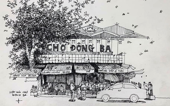 Góc ký họa: Chợ Đông Ba