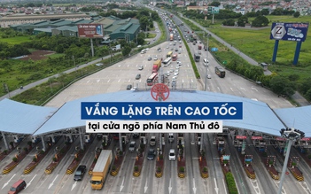 Cao tốc Pháp Vân - Cầu Giẽ vắng lặng bất ngờ trong ngày cuối cùng nghỉ lễ 2.9