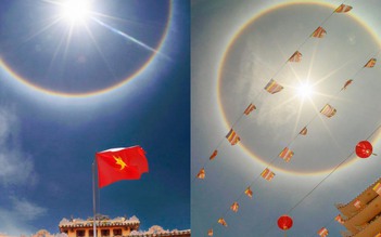 Kỳ thú hiện tượng hào quang quanh mặt trời ở An Giang gây sốt mạng xã hội
