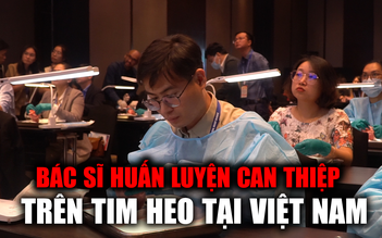 Có gì đặc biệt trong lần đầu tiên huấn luyện can thiệp tim mạch trên tim heo?