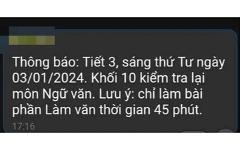 Cà Mau: 365 học sinh kiểm tra lại môn văn vì đề thi sai quy định