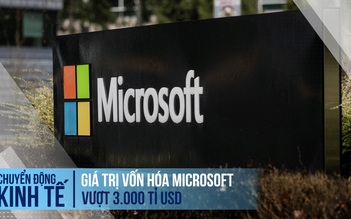 Giá trị vốn hóa Microsoft vượt 3.000 tỉ USD