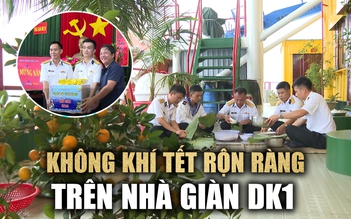 Bánh chưng xanh, mai vàng, cành quất tô thắm mùa xuân giữa biển khơi