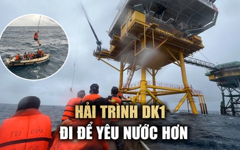 Vượt sóng to, đu dây lên nhà giàn DK1: ‘Những trải nghiệm không thể nào quên’