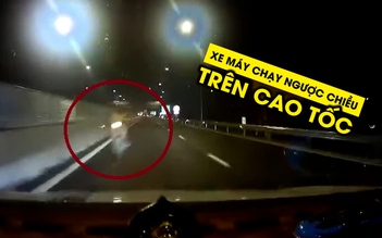 Thót tim xe máy chạy ngược chiều, gây tai nạn trên cao tốc Mỹ Thuận-Cần Thơ