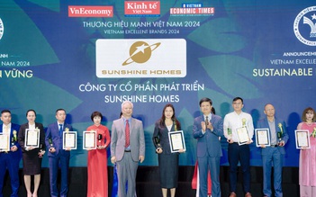 Sunshine Homes được vinh danh Top Thương hiệu mạnh - Phát triển bền vững 2024