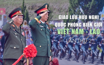 Đại tướng Phan Văn Giang gặp Bộ trưởng Bộ Quốc phòng Lào tại biên giới