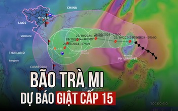 Bão Trà Mi (bão số 6) dự báo giật cấp 15, đường đi vô cùng phức tạp