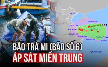 Bão Trà Mi (bão số 6) áp sát miền Trung, gây mưa cực lớn