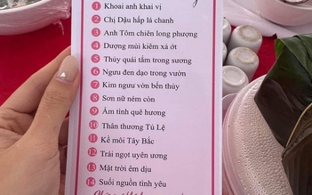 Cặp đôi đãi tiệc cưới toàn món lạ, chưa ai nghe bao giờ như: 'Thủy quái tắm trong sương'