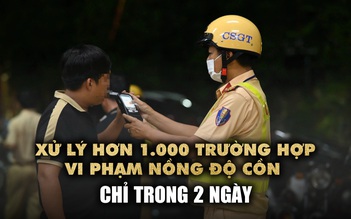 CSGT TP.HCM xử lý hơn 1.000 tài xế vi phạm nồng độ cồn trong 2 ngày