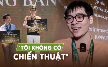 Thắng đàn anh Lê Quang Liêm tại giải cờ vua KPNest, Lê Tuấn Minh khiêm tốn nói 'không có chiến thuật'