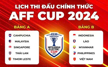 Lịch thi đấu toàn bộ AFF Cup 2024 mới nhất: Đội tuyển Việt Nam, Thái Lan 'dễ thở'