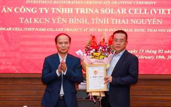 Doanh nghiệp Trung Quốc 'rót' 454 triệu USD làm pin năng lượng mặt trời ở Thái Nguyên