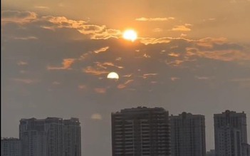 '2 mặt trời cùng lúc xuất hiện trên bầu trời ở hồ Tây': Chuyên gia nói gì?