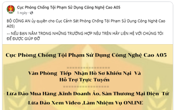 Cảnh giác các fanpage, ứng dụng giả mạo cơ quan công an