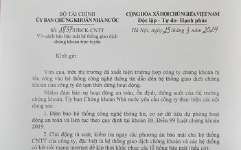 Ủy ban Chứng khoán cảnh báo ngay trong đêm về sự cố của VNDirect