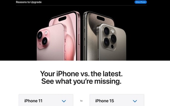 Apple mở trang web lôi kéo người dùng iPhone cũ chuyển sang iPhone 15