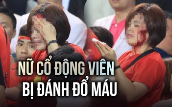 Công an điều tra vụ nữ cổ động viên bị đánh đổ máu trên sân Mỹ Đình