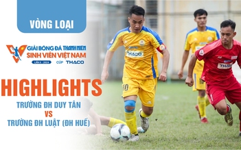 Highlight Trường ĐH Duy Tân 0-0 Trường ĐH Luật (ĐH Huế) | TNSV THACO Cup 2024