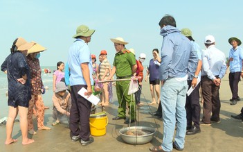 Bán hàng rong, 'cân điêu' hải sản, chèo kéo du khách ở Dinh Cô Long Hải